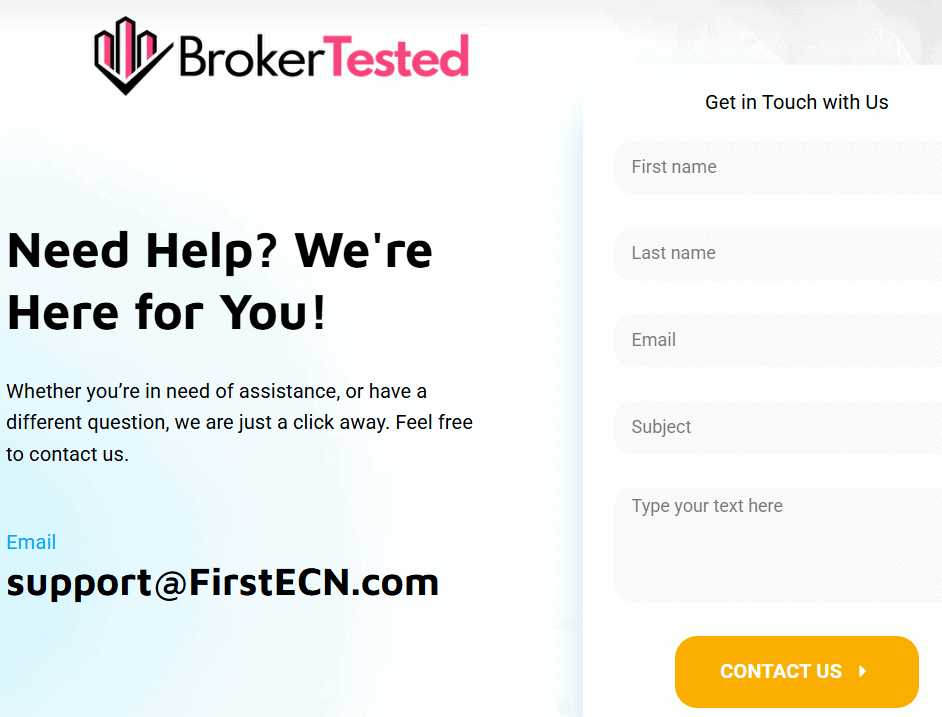 FirstECN Customer Support Review