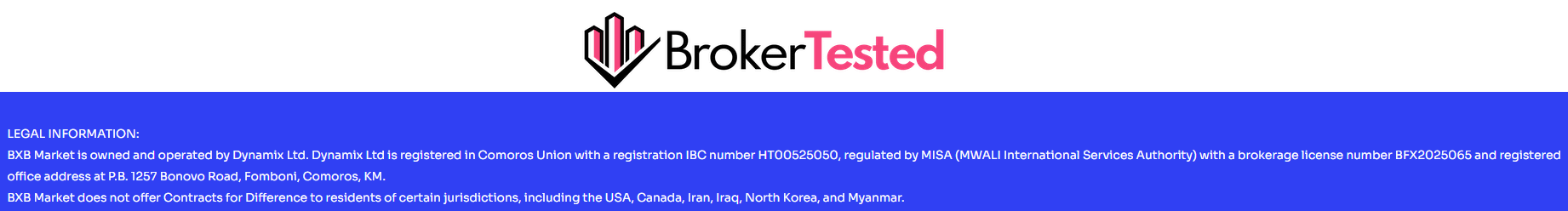 BXB Market License Review